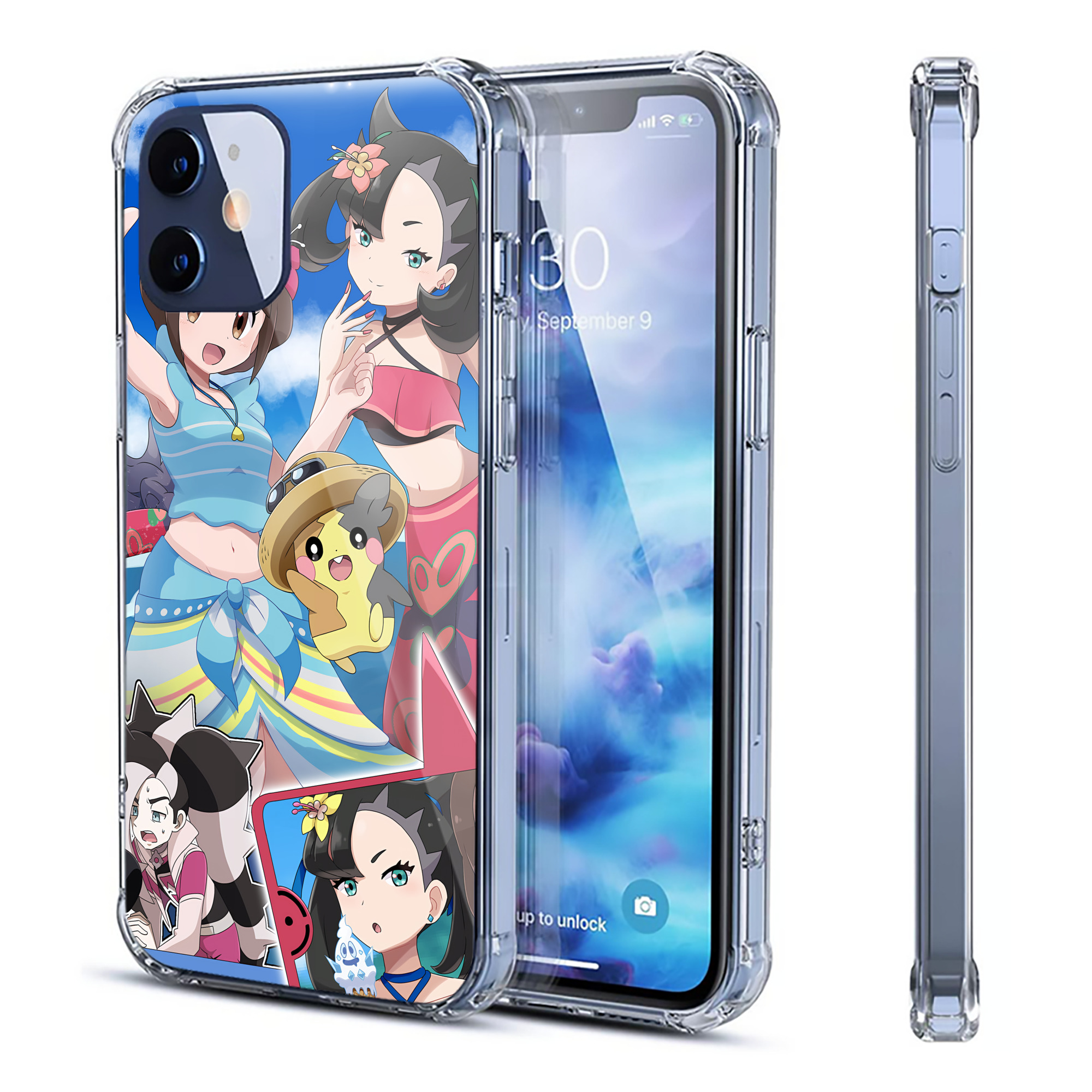 （画像用） ポケットモンスター Pokémon 【iPhone 12シリーズ対応】透明スマホケース（クリアソフトケース）